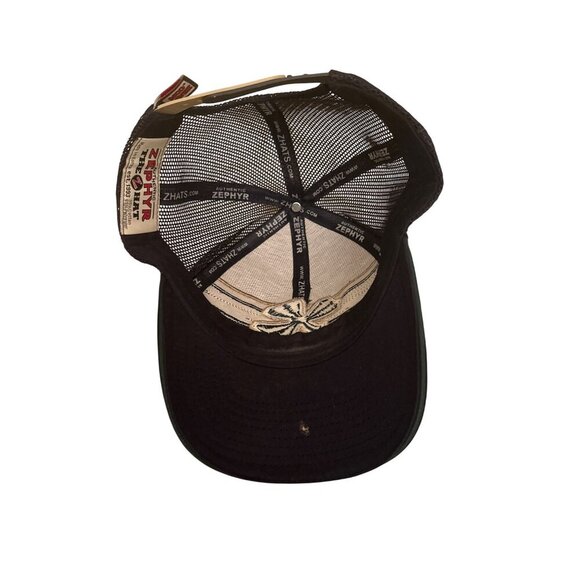 Notre Dame Zephyr The Z Hat Mesh Back Blue & Green Embroidered Cap - Picture 5 of 7